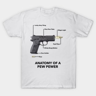 The Anatomy of a Pew Pewer T-Shirt